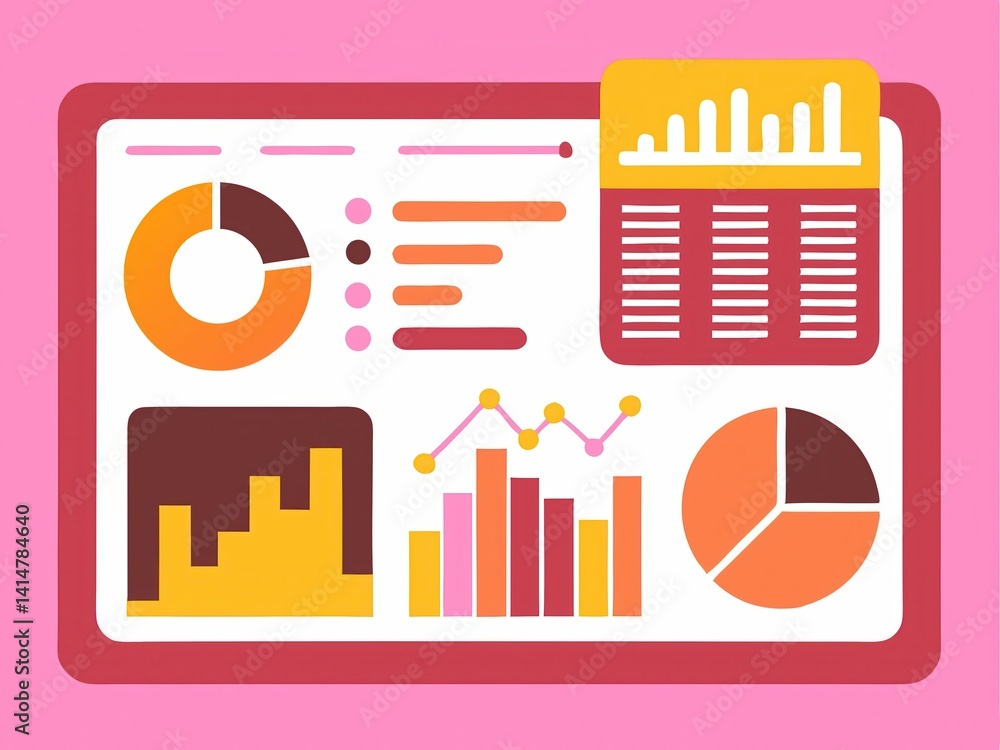 Data visualization dashboard with charts and graphs simplifying AI ...