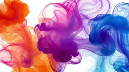 Wall Mural - this dynamic video showcases colorful smoke in motion. ideal for creative projects or as captivating