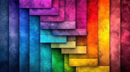 Poster - Dynamic colorful abstract design in studio digital art vivid textures creative space artistic perspective