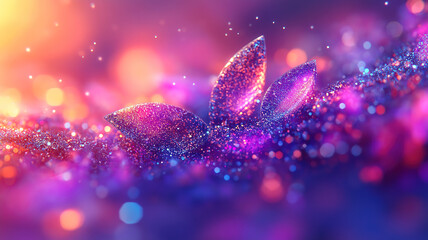 Wall Mural - depth of field and bokeh effects creating a vibrant and dynamic digital wallpaper design