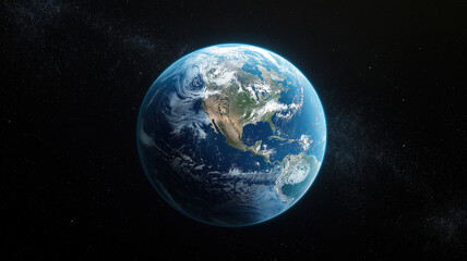 Wall Mural - Earth network concept showing digital connections and global reach across the planet