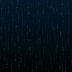 Wall Mural - stream binary code. binary code matrix. background on screen from numbers 0 and 1. computer matrix. 