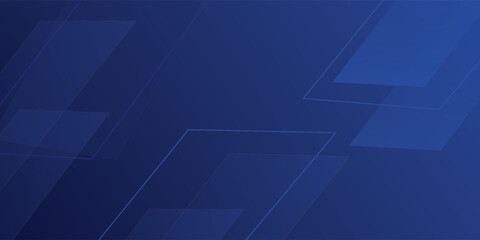 dark blue background with abstract square shape, dynamic and sport banner concept.