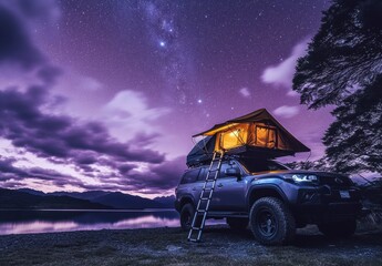 Wall Mural - house in the night
