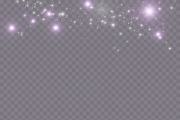 Poster - Christmas dust glowing bokeh confetti light and glitter texture overlay for your design. Festive sparkling gold dust png. Holiday powder dust for cards, invitations, banners