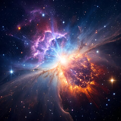 beautiful space abstract background