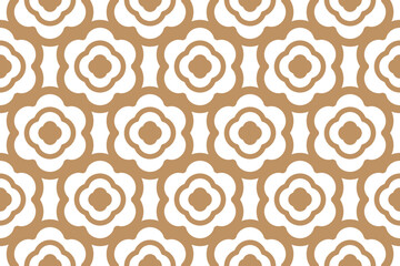 vector seamless pattern with spirals flower