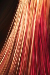 Canvas Print - Abstract Light Trails in Warm Tones and Dynamic Motion Effects