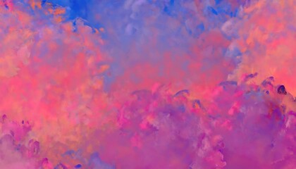 Poster - vibrant pink blue abstract cloud texture for digital art background, social media graphics, web design, and modern visual storytelling