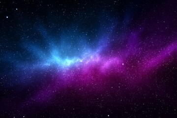 Wall Mural - celestial nebulae in deep space - vibrant purple and blue nebulae swirl amidst a backdrop of countle