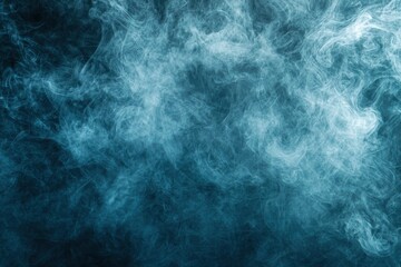 Wall Mural - Ethereal Blue Smoke Abstract Background for Art and Design Projects