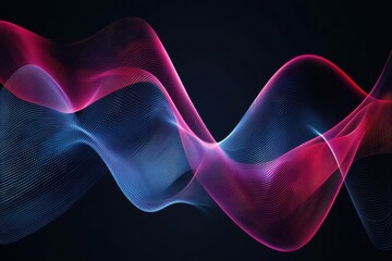 Wall Mural - abstract waves of colorful light fluid motion design background