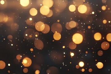 Wall Mural - Golden Bokeh Background with Sparkles and Soft Light Effects