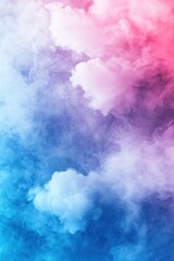 Wall Mural - Colorful Smoke Clouds with Soft Hues in Abstract Background