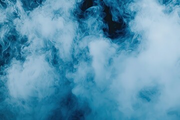 Wall Mural - blue smoke texture background for creative graphic design projects