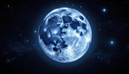 blue moon in deep space
