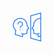 © Nijat - mirror question reflection icon sign vector