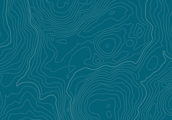 Leinwandbilder - Topographic map background with altitude lines. Abstract terrain topography with elevation levels of the relief