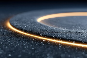 Wall Mural - captivating abstract light patterns on a textured surface create a mesmerizing visual at dusk