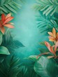 © Parkpoom - Tropical Lush: Vibrant watercolor plants create a sense of freshness and vibrancy, immersing the viewer in a botanical wonderland, exuding natural beauty and tranquility.