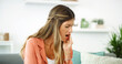 © peopleimages.com - Frustrated woman, pain and jaw with tooth ache for dental issue, oral infection or gum disease at home. Female person, decay or sore teeth in discomfort for mouth cavity, illness or swollen abscess