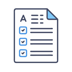 Wall Mural - checklist icon vector illustration for business to do