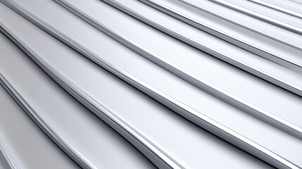 Aufkleber - Abstract Silver Surface Flowing With Smooth Curves and Layered Textures Inviting Exploration of Modern Aesthetic in Minimalist Design