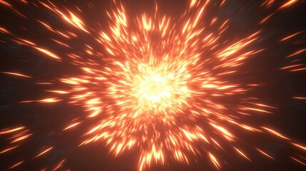 Leinwandbilder - Dynamic Burst of Energy Creates a Supernova Effect, Captivating Viewers With Radiant Lines of Speed and Light Amidst an Electrifying Atmosphere