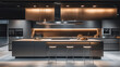 © Fightstar - Modern kitchen interior featuring sleek design, ambient lighting, and minimalist decor