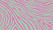 © local_doctor - Bright abstract vector illustration with wavy pink and green stripes creating a dynamic, modern, and playful pattern inspired by optical and psychedelic art.