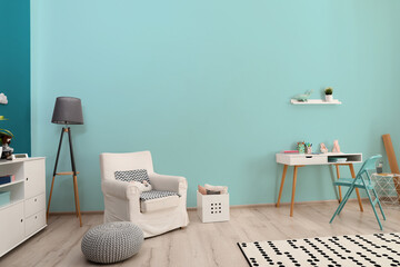Poster - Modern children's room with stylish furniture. Stylish interior