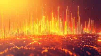 Wall Mural - stock market and forex trading charts showing investment growth and market trends