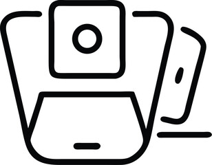 Smartphone screen recording app interface design element