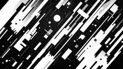 abstract futurist force speed black and white
