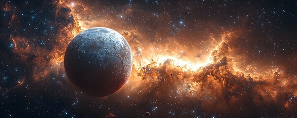Wall Mural - cosmic wonderland a celestial galaxy ablaze