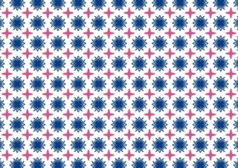 classic style pattern with snowflakes