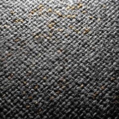 Aufkleber - Detailed Shot: Gray Woven Fabric Texture with Subtle Gold Accents, Macro View Showing Intricate Weave Pattern