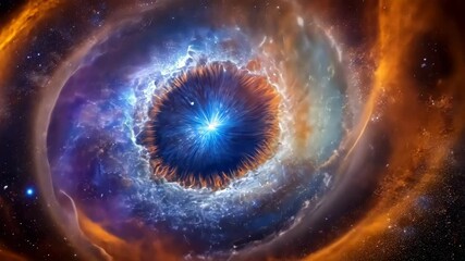 Wall Mural - Cosmic Eye A Journey into the Heart of a Celestial Nebula