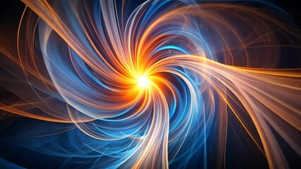 Wall Mural - swirling cosmic energy vortex with vibrant hues in a dynamic abstract animation