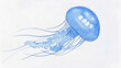 © Arun168 - Luminescent flow jellyfish isolated watercolor vector illustration svg