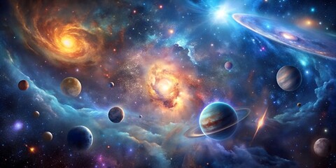 Wall Mural - Universe nebula stars space