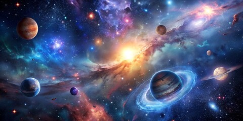 Wall Mural - Universe nebula stars space