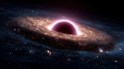 a black hole deep in outer space