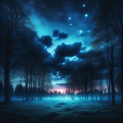 Wall Mural - Brooding Sky of emerging stars