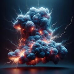 amorphous lightning constantly changing form