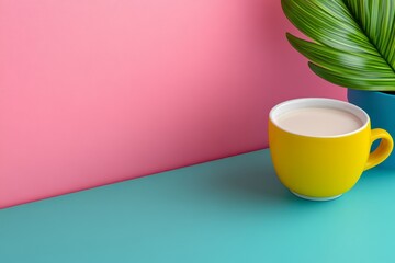 Leinwandbilder - abstract food advertisement, branded style, minimalist tone, social media ad, brand colors, natural light, vibrant colors, dramatic mood, flat lay, natural background