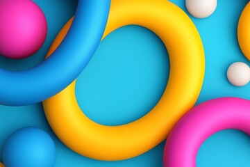 Aufkleber - abstract graphic resources advertisement, commercial style, high-energy tone, social media ad, brand colors, natural light, vibrant colors, happy mood, 3D render, solid color background