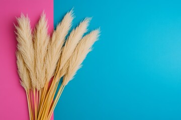 Leinwandbilder - abstract plants and flowers advertisement, premium style, minimalist tone, packaging design, dynamic angles, natural light, vibrant colors, dramatic mood, flat lay, blurry background