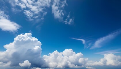 Aufkleber - blue sky with clouds