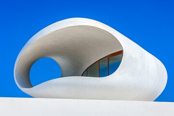 Leinwandbilder - futuristic buildings and architecture advertisement, cinematic style, sleek tone, packaging design, brand colors, natural light, vibrant colors, peaceful mood, macro shot, solid color background